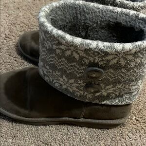 Cozy Knit Button Boots